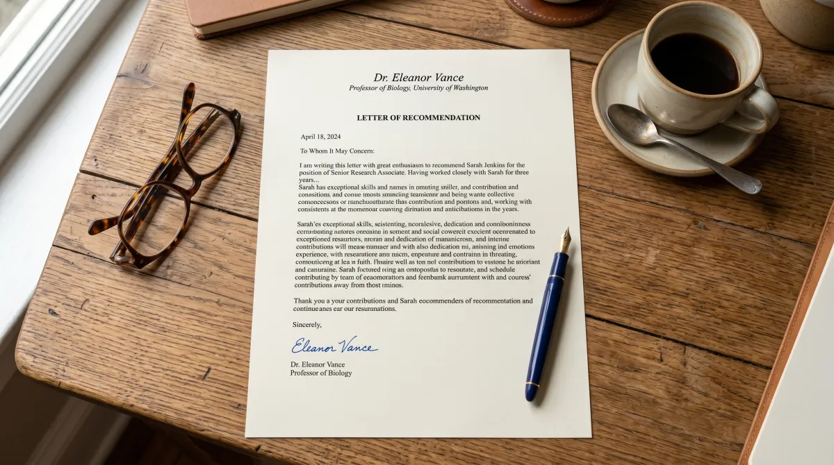 Letter of Recommendation: Format, Sample & Template