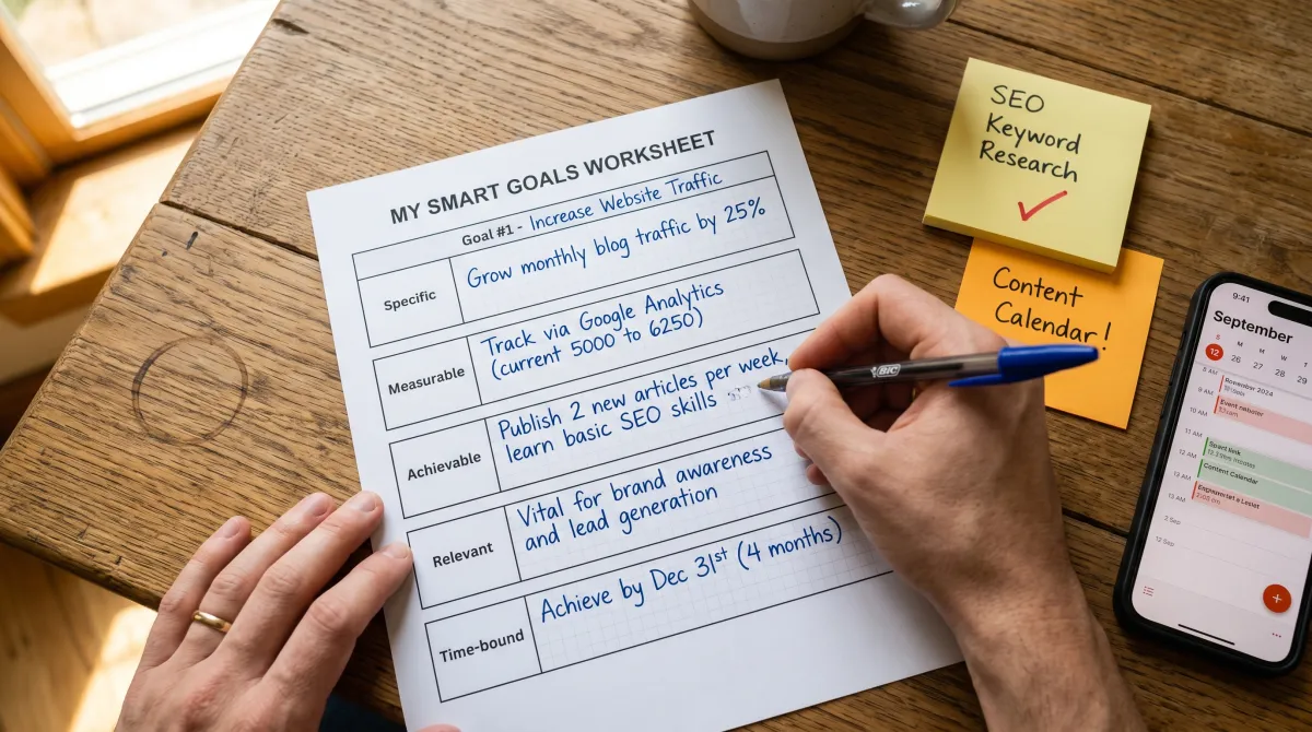 Smart Goals Template (2026): Copy, Fill & Track