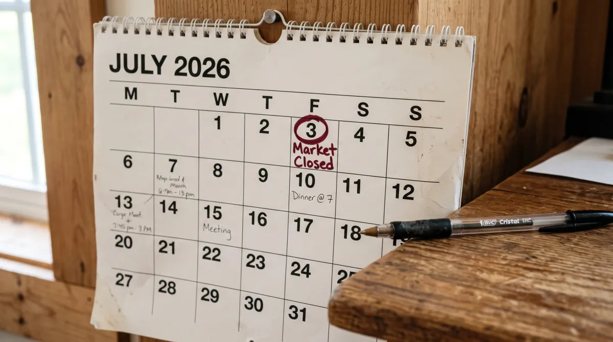 Stock Market Holidays: When the Market Is Open or Closed