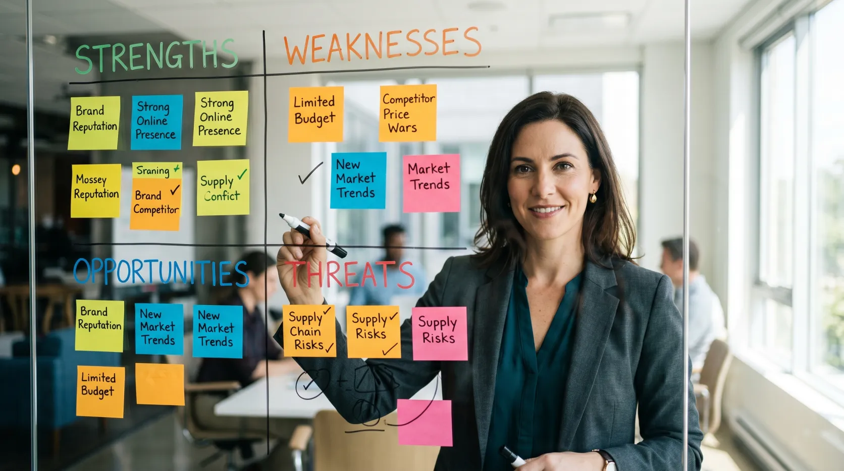 SWOT Analysis Examples (2026): 7 Real Grids + Free Template