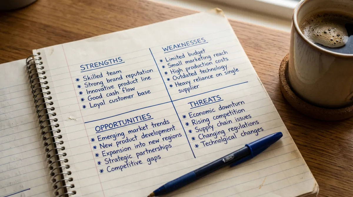 What Are the 4 Parts of a SWOT Analysis? (2026 Guide)