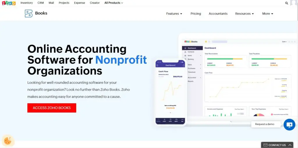 Non profit Accounting Software Free - Zoho Books