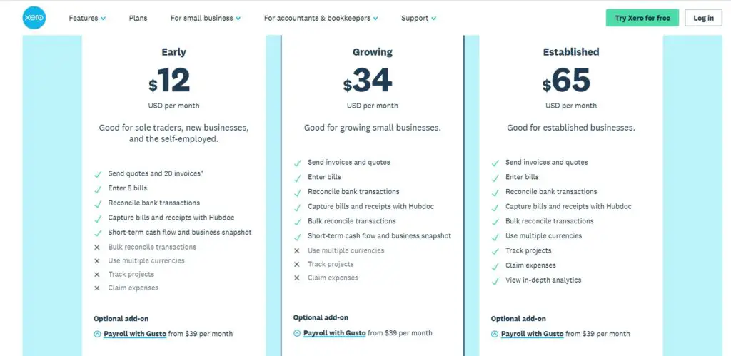 Xero Accounting Software Plans & Pricing