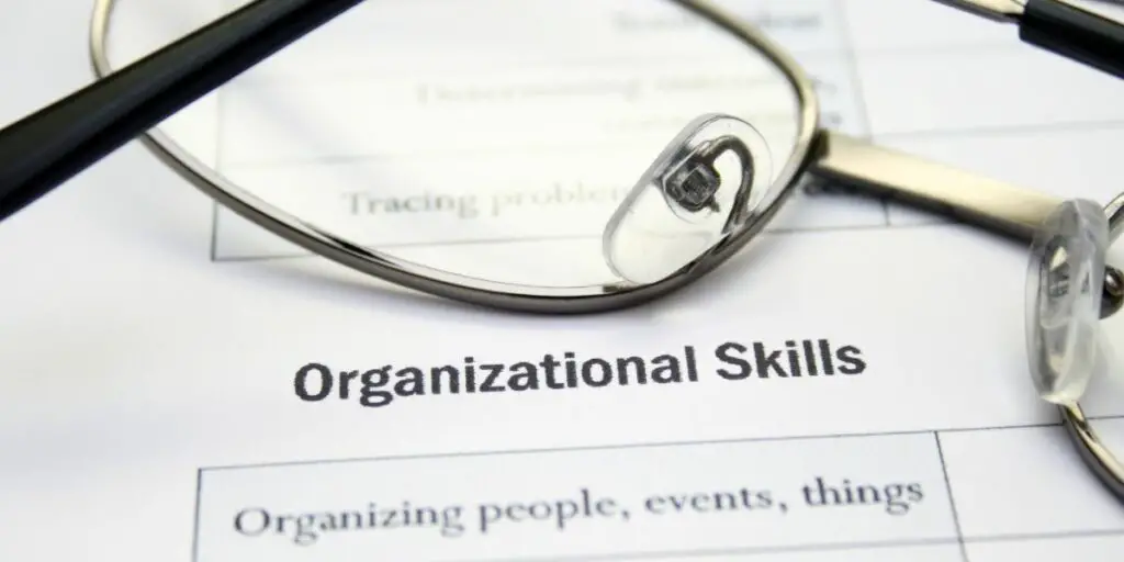examples of organizational skills