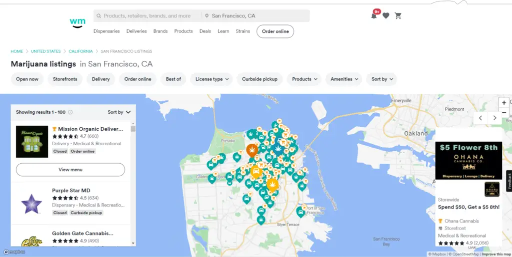 Weedmaps - Cannabis Business Social Networks