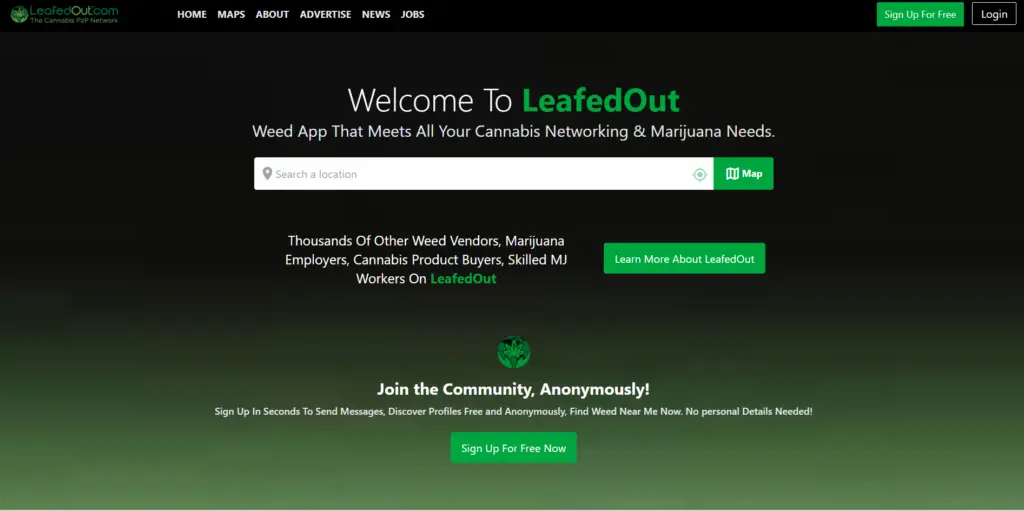 LeafedOut - Cannabis Business Social Networks