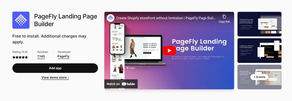 Best Shopify App for Landing Pages - PageFly 