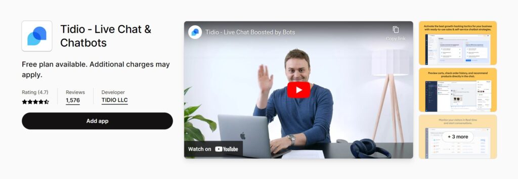 Best Shopify Apps for Live Chat - Tidio