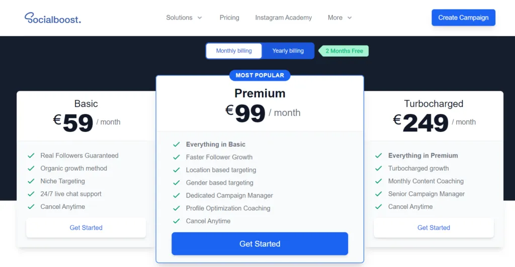 Organic instagram growth service