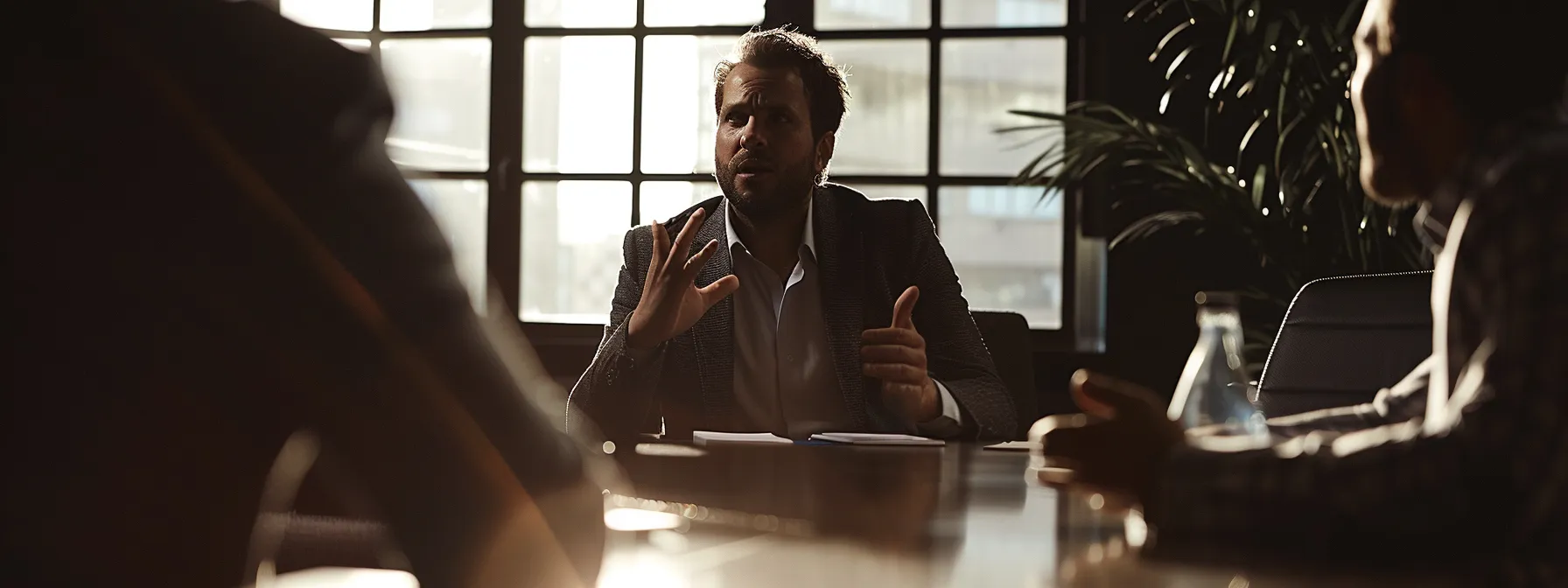 a confident leader engaging in a coaching session, exuding trust and empathy, while guiding others towards personal growth and success.