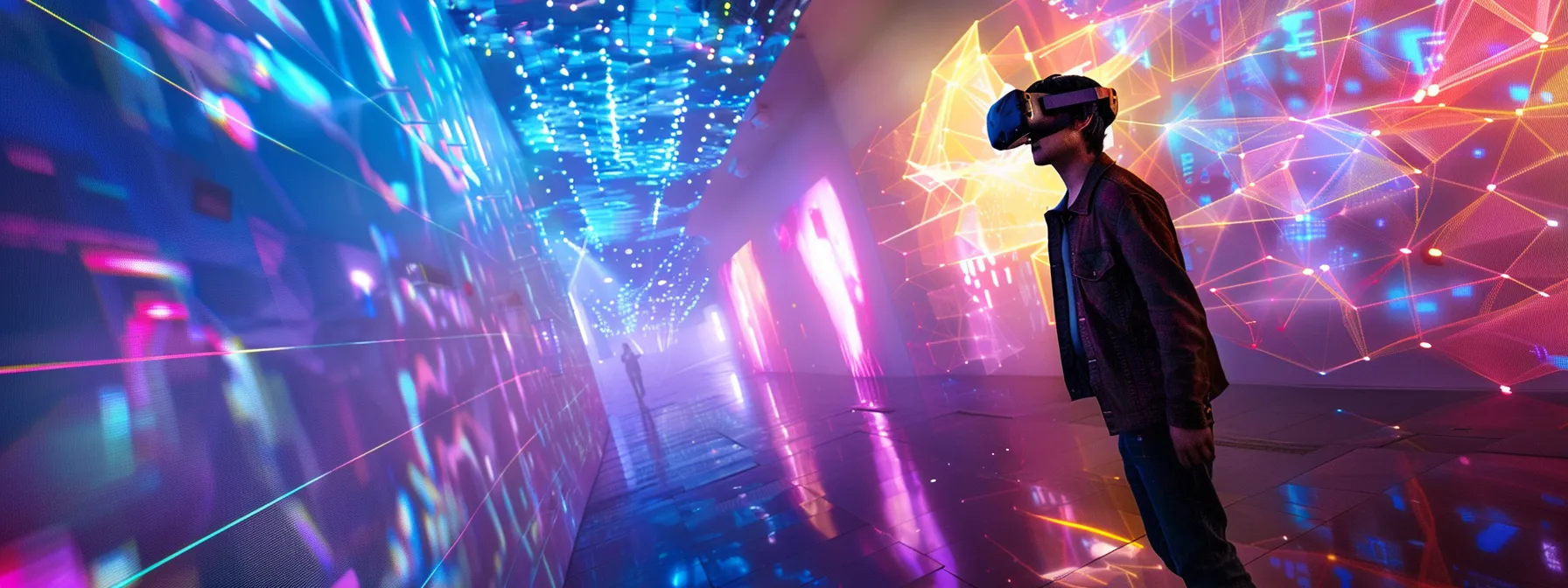 step into a captivating digital world filled with vibrant colors and interactive elements, immersing yourself in the thrilling vr gaming arena experience.