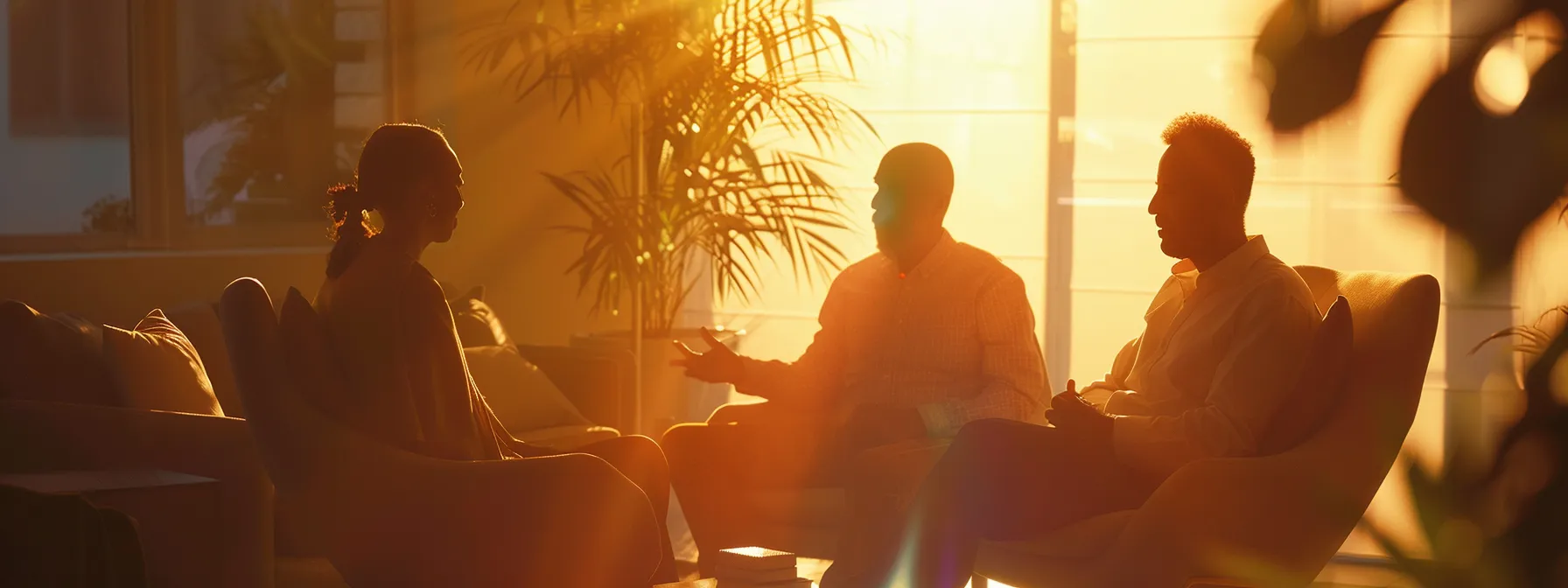 a mediator calmly guiding a couple through a conflict resolution session, creating a peaceful and harmonious atmosphere.