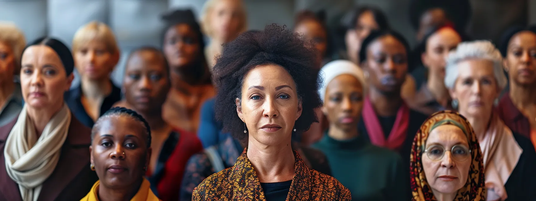 a diverse group of influential women standing together, united in their fight for human rights and social justice.